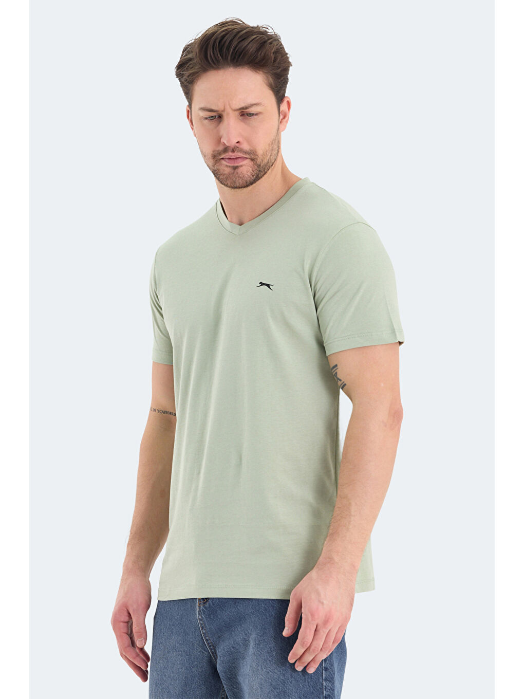 Turkuaz RIVALDO Erkek %100 Pamuk Tişört-2