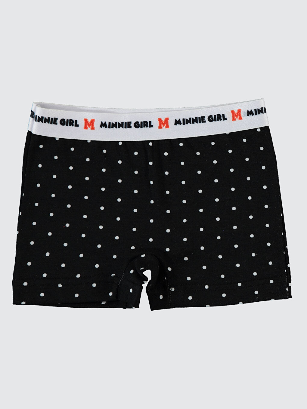 Beyaz Kız Çocuk 2'li Boxer 2-9 Yaş Siyah-Kırmızı-2