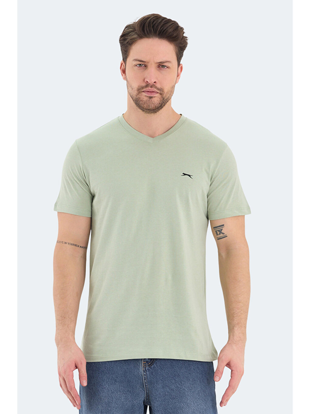 Turkuaz RIVALDO Erkek %100 Pamuk Tişört-6