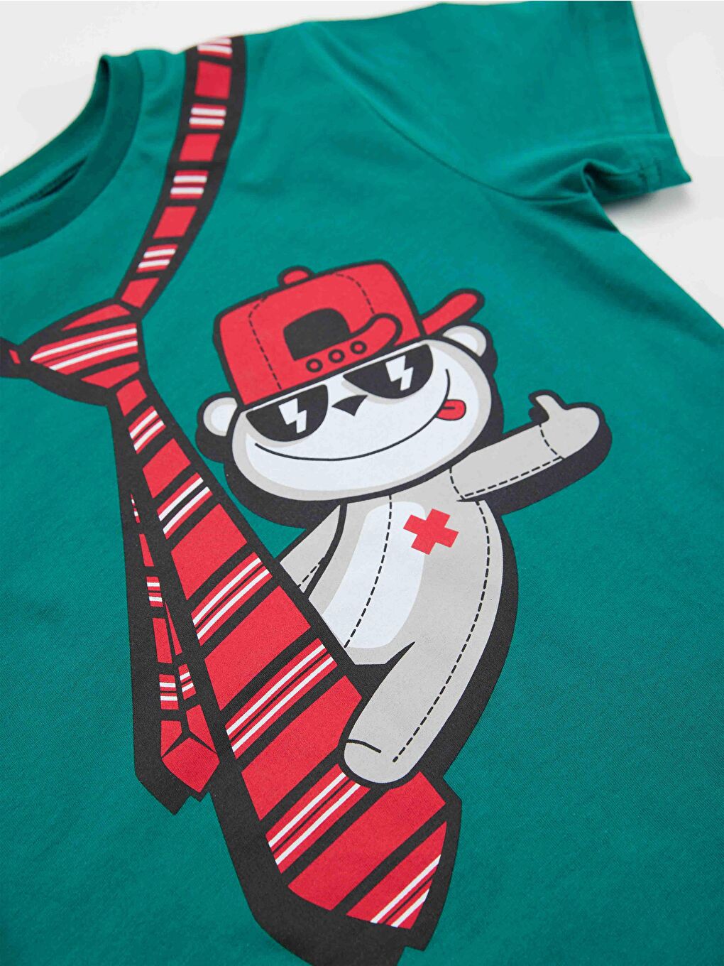 Karışık Kravat Koala Erkek Çocuk Tişört Şort Takım-4