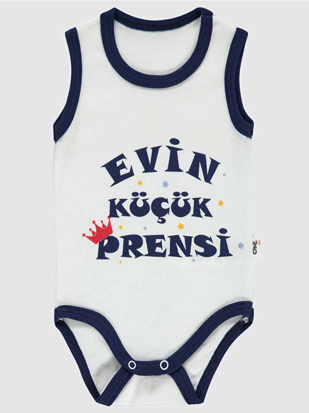 Baby Evin Küçük Prensi Baskılı Sfr.Kol1-36 Ay Çıtçıtlı Badi - Lacivert 12-18 Ay