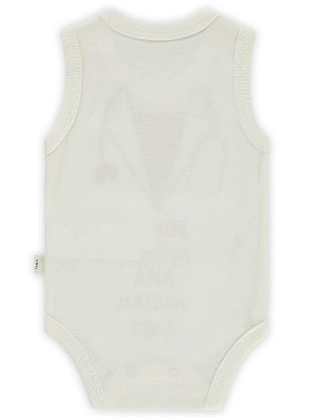 Baby Doktor Baskılı Sfr.Kol1-36 Ay Çıtçıtlı Badi - Ekru 3-6 Ay-1