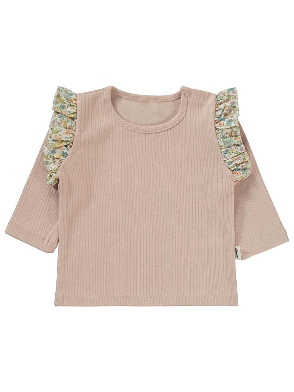 Pembe Baby Çizgi Raporlu 6-18 Ay Takım - Pudra 12-18 Ay-1