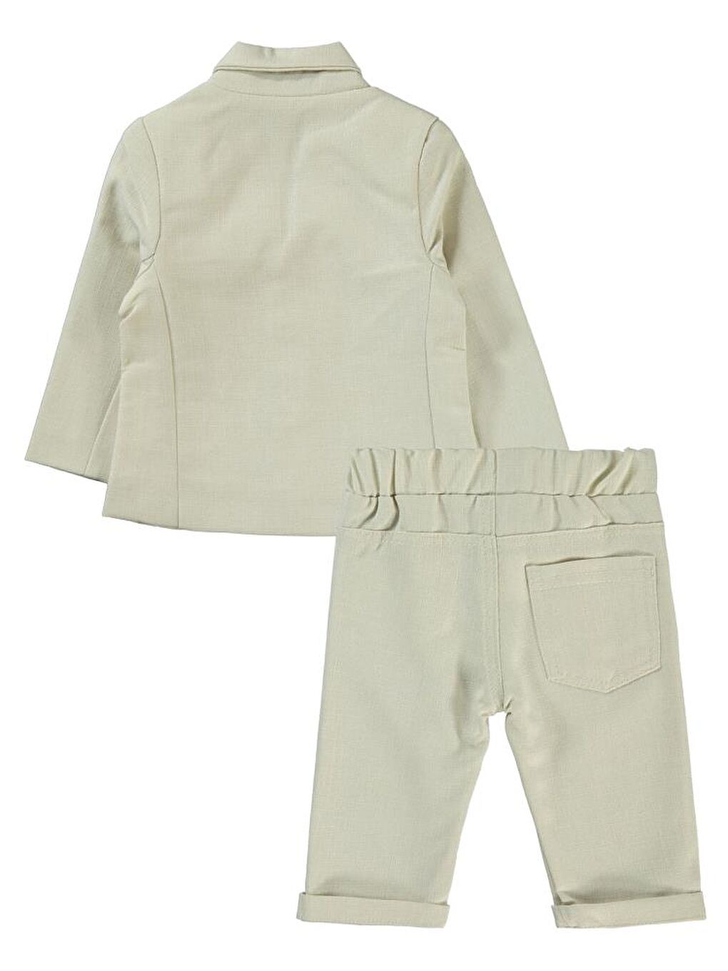 Papyonlu Ceketli 4'lü 6-18 Ay Takım - Bej 12-18 Ay