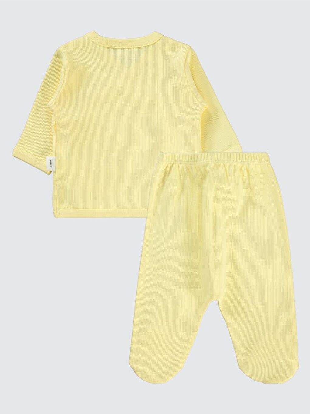 Baby Papatya Nakışlı Zıbın Takımları - Sarı 0-1 Ay-1