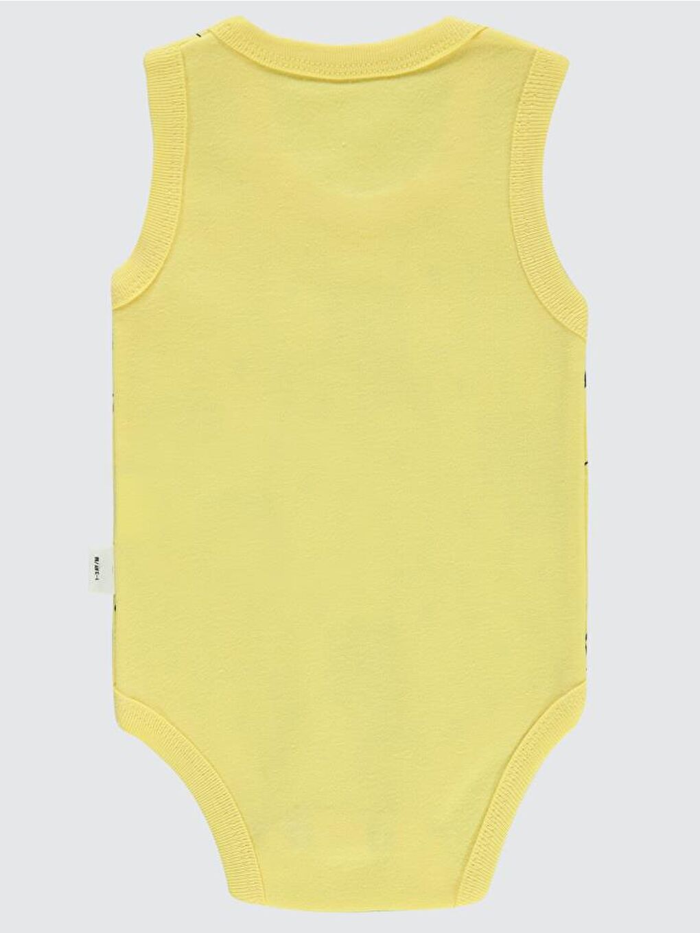 Baby Ayıcık Empirme Baskılı Sfr.Kol1-36 Ay Çıtçıtlı Badi - Sarı 6-9 Ay-1