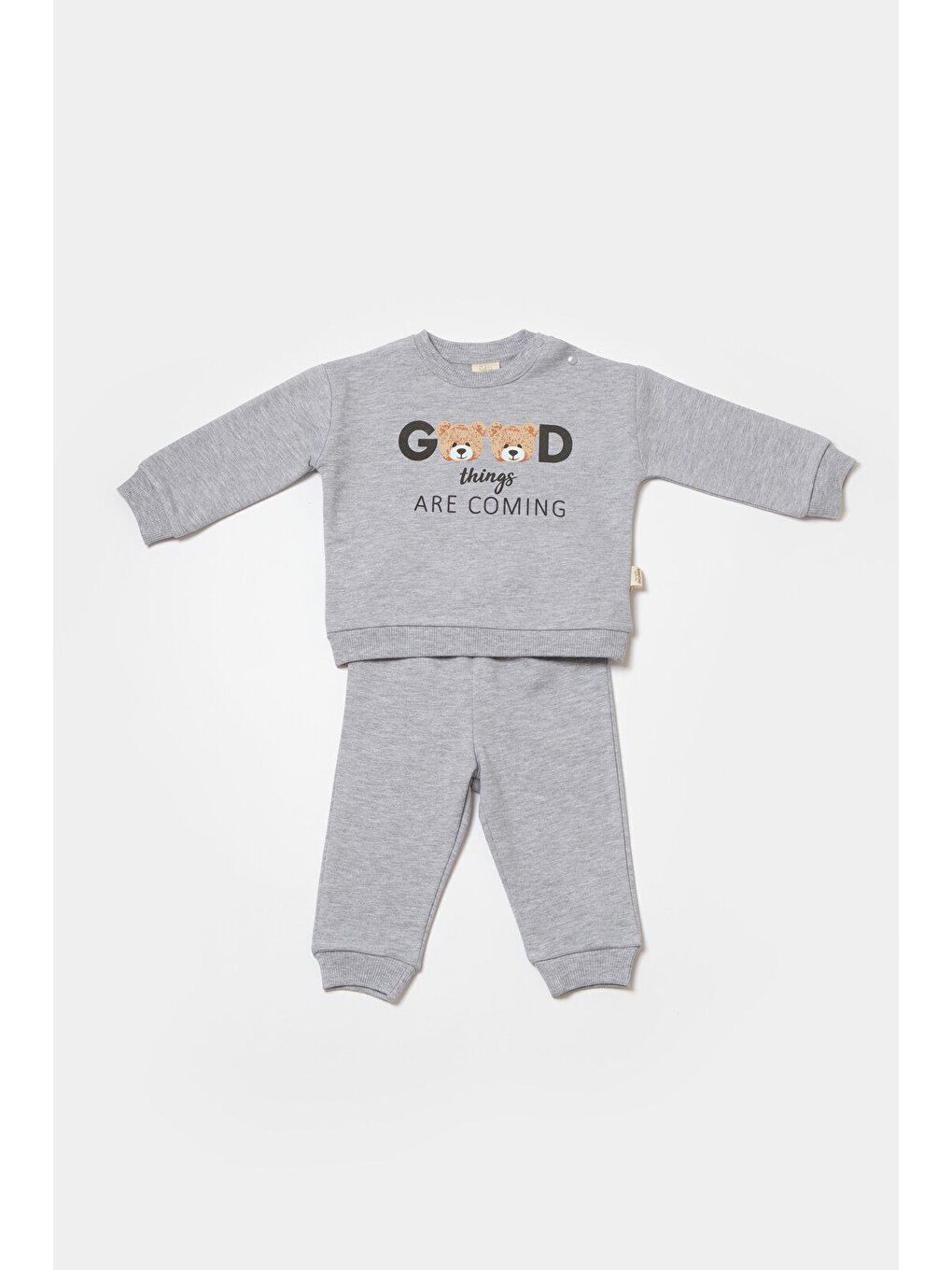 Gri Sweatshirt & Pantolon Takımı-2