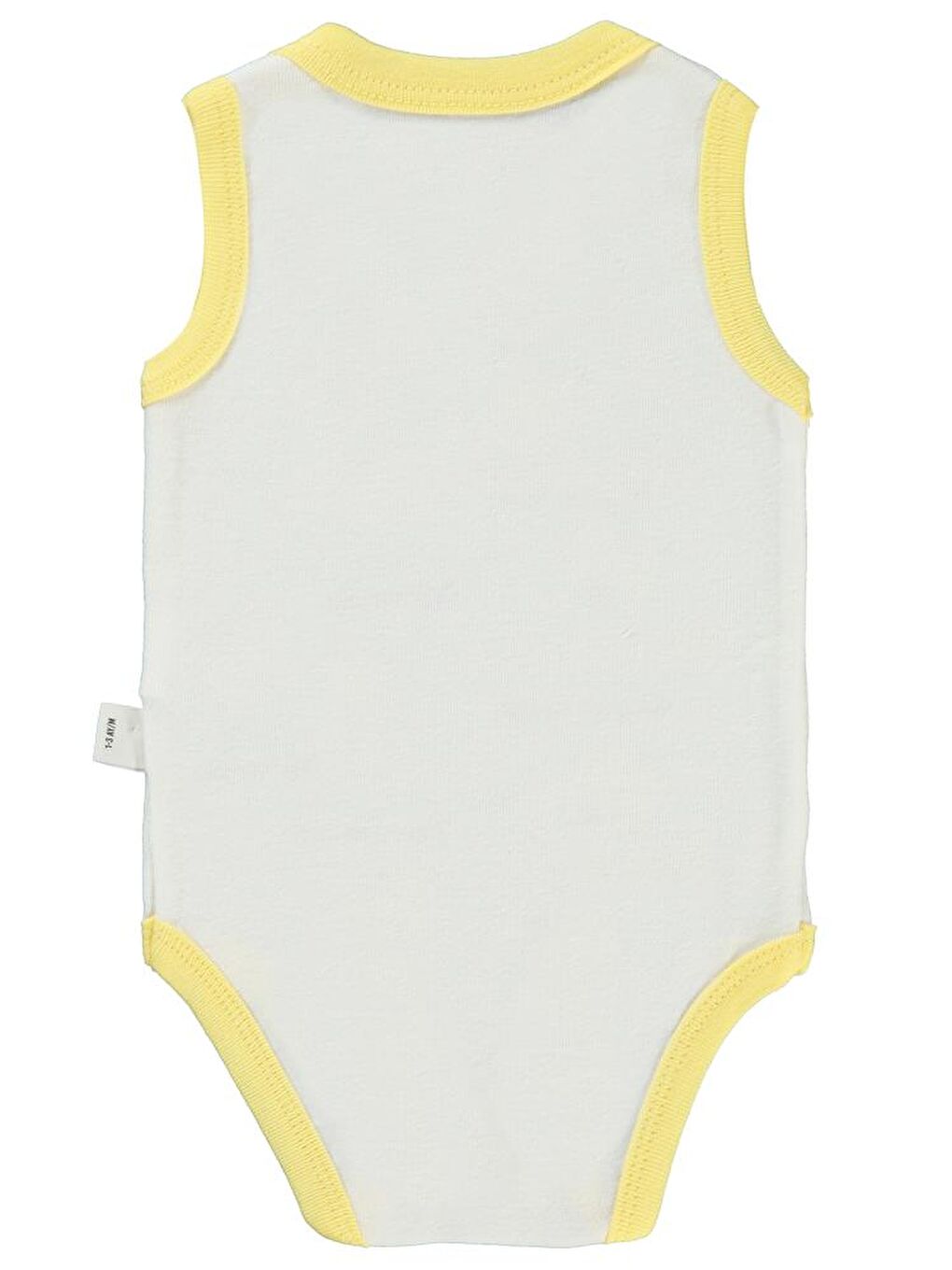 Baby Akıllı Olun Baskılı Sfr.Kol1-36 Ay Çıtçıtlı Badi - Sarı 24-36 Ay-1