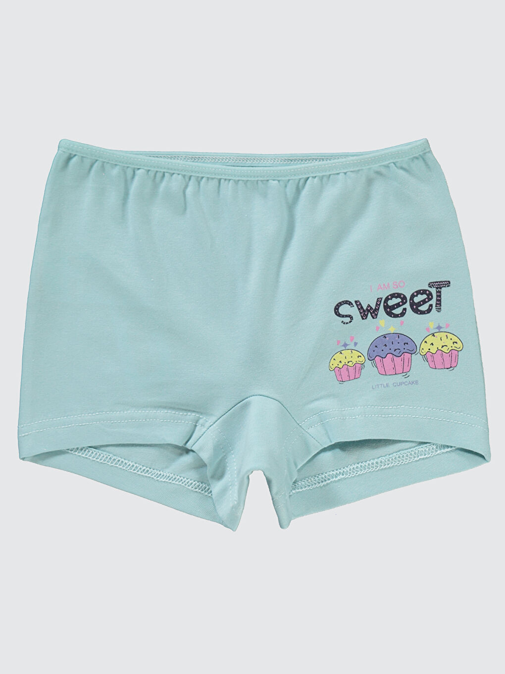 Beyaz Girls Kız Çocuk 2'li boxer 2-10 Yaş Yeşil-1