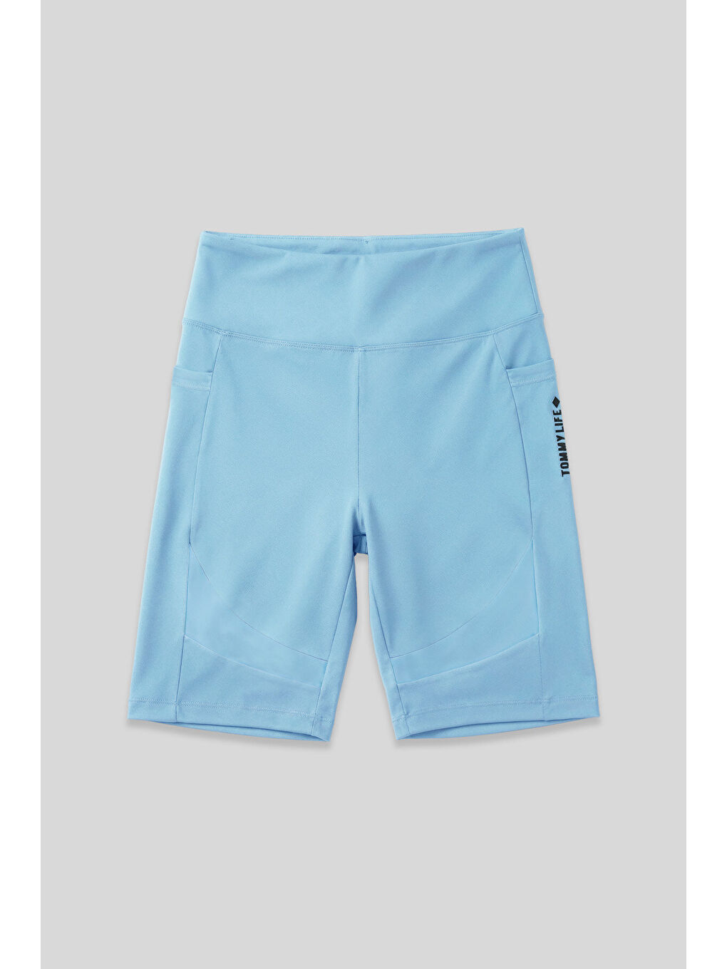 Mavi Esnek Performans Kadın Biker Tayt - 91012