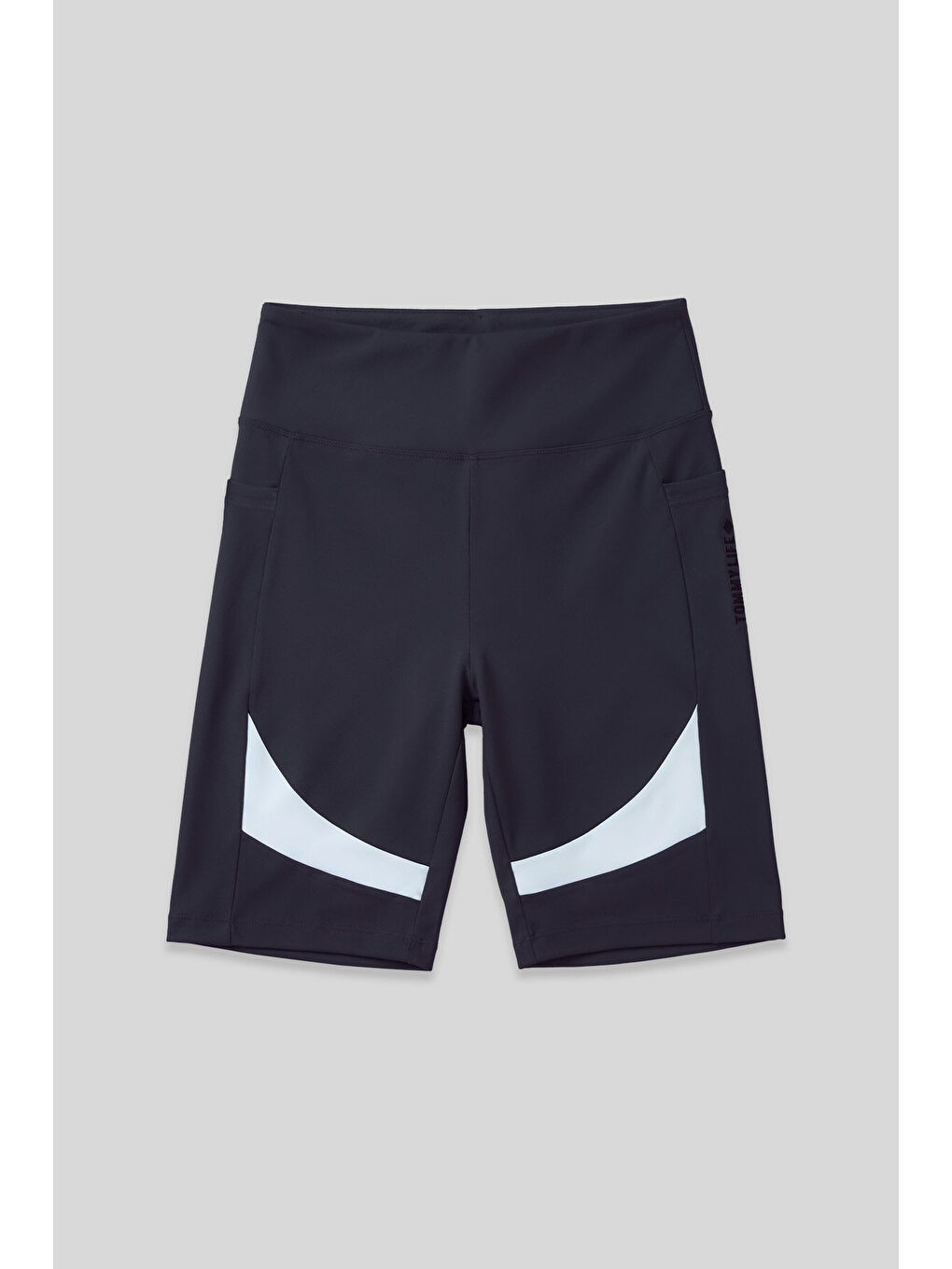 Antrasit Esnek Performans Kadın Biker Tayt - 91012-1