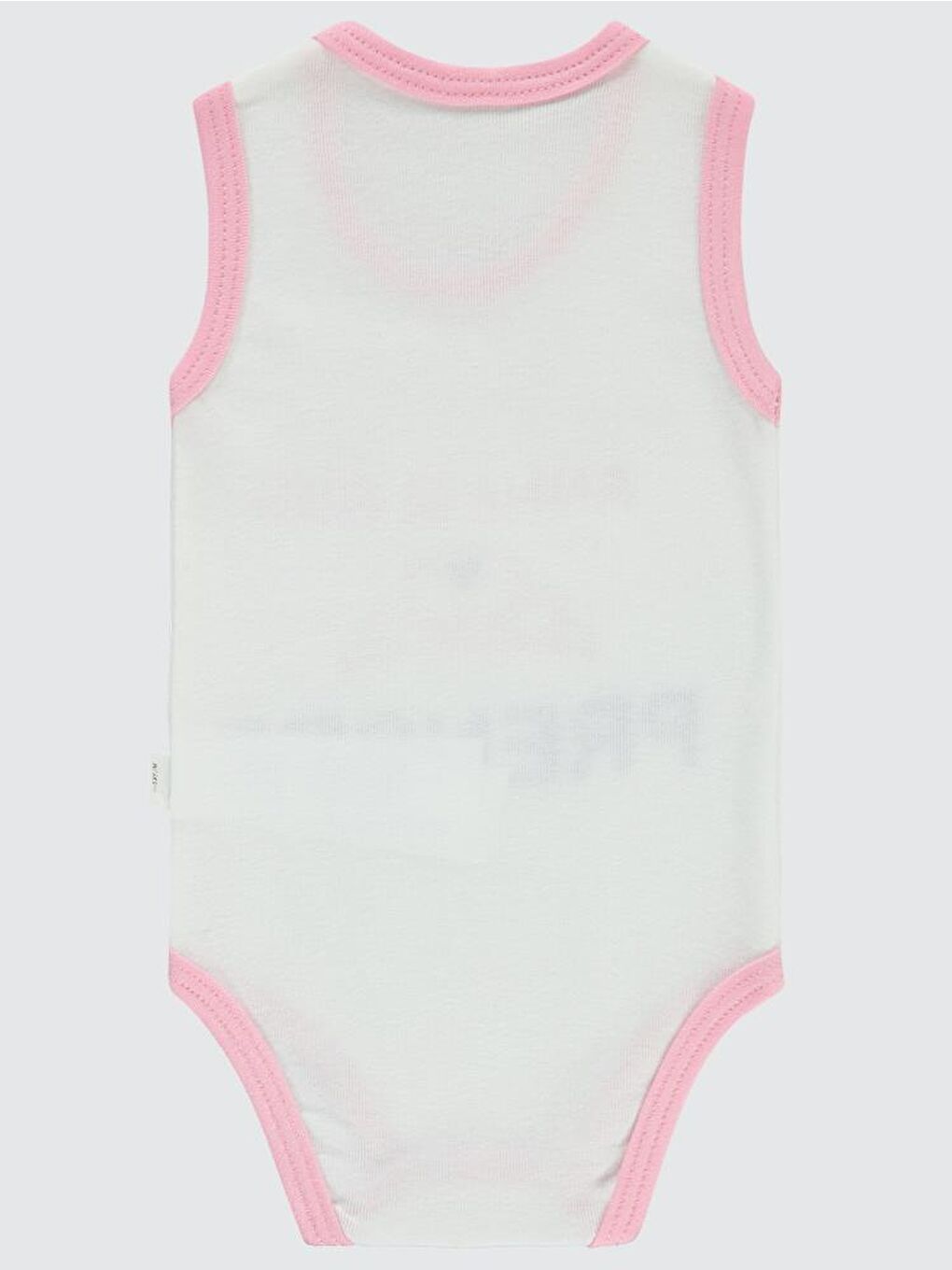 Baby Annesi Gibi Prenses Baskılı Sfr.Kol1-36 Ay Çıtçıtlı Badi - Pembe 3-6 Ay