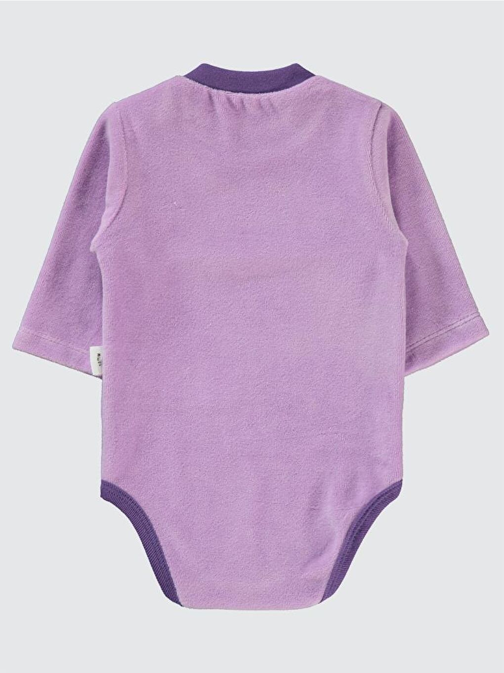 Baby Bulut Baskılı 1-18 Ay Çıtçıtlı Badi - Lila 6-9 Ay