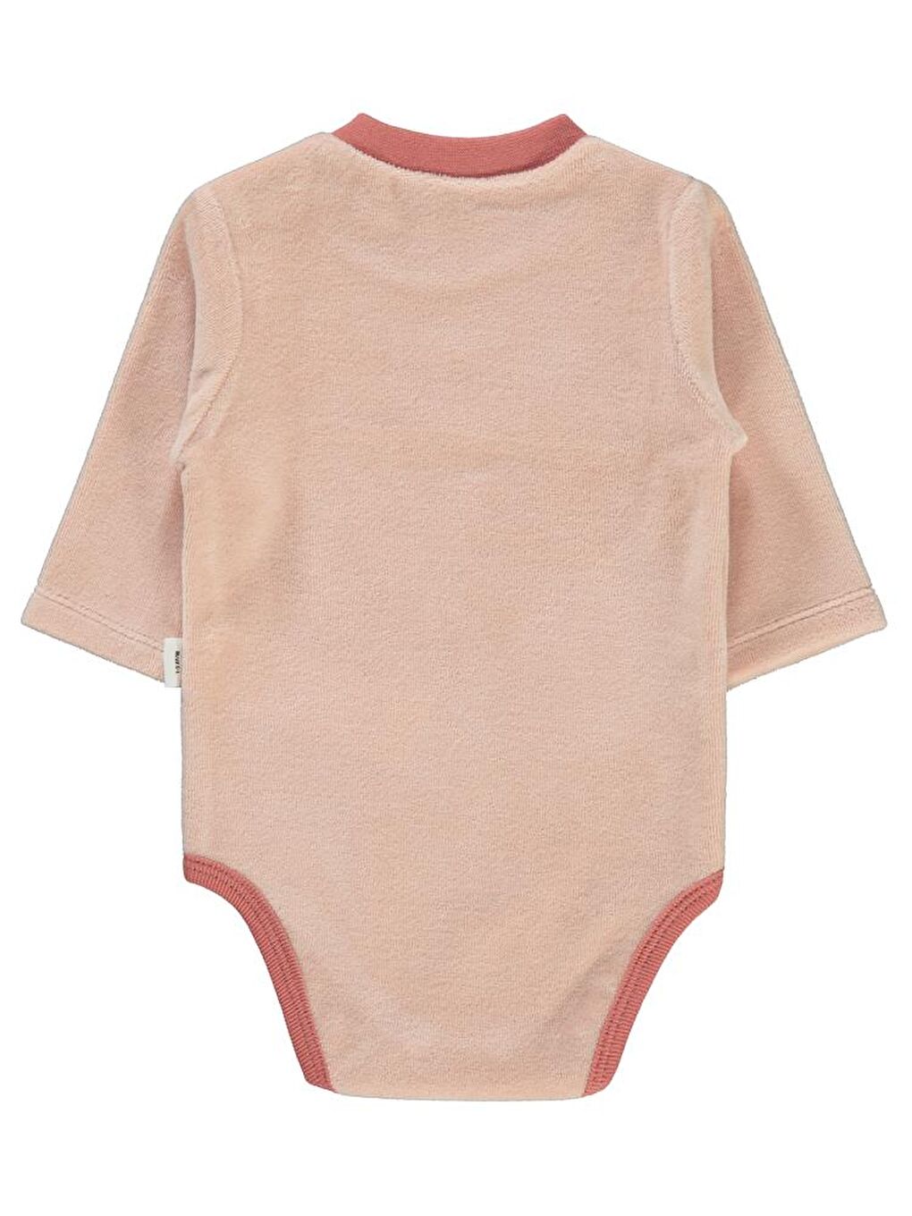 Pembe Baby Bulut Baskılı 1-18 Ay Çıtçıtlı Badi - Pudra 6-9 Ay