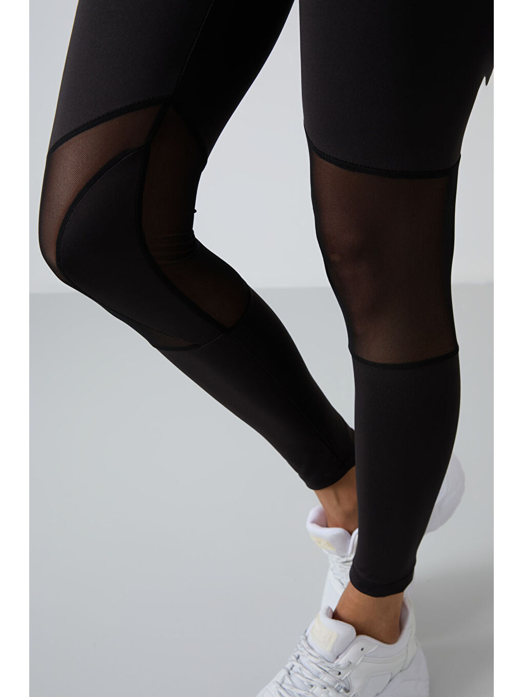 Siyah Polyester Esnek Standart Fit Performans Kadın Tayt Takım - 95331-3