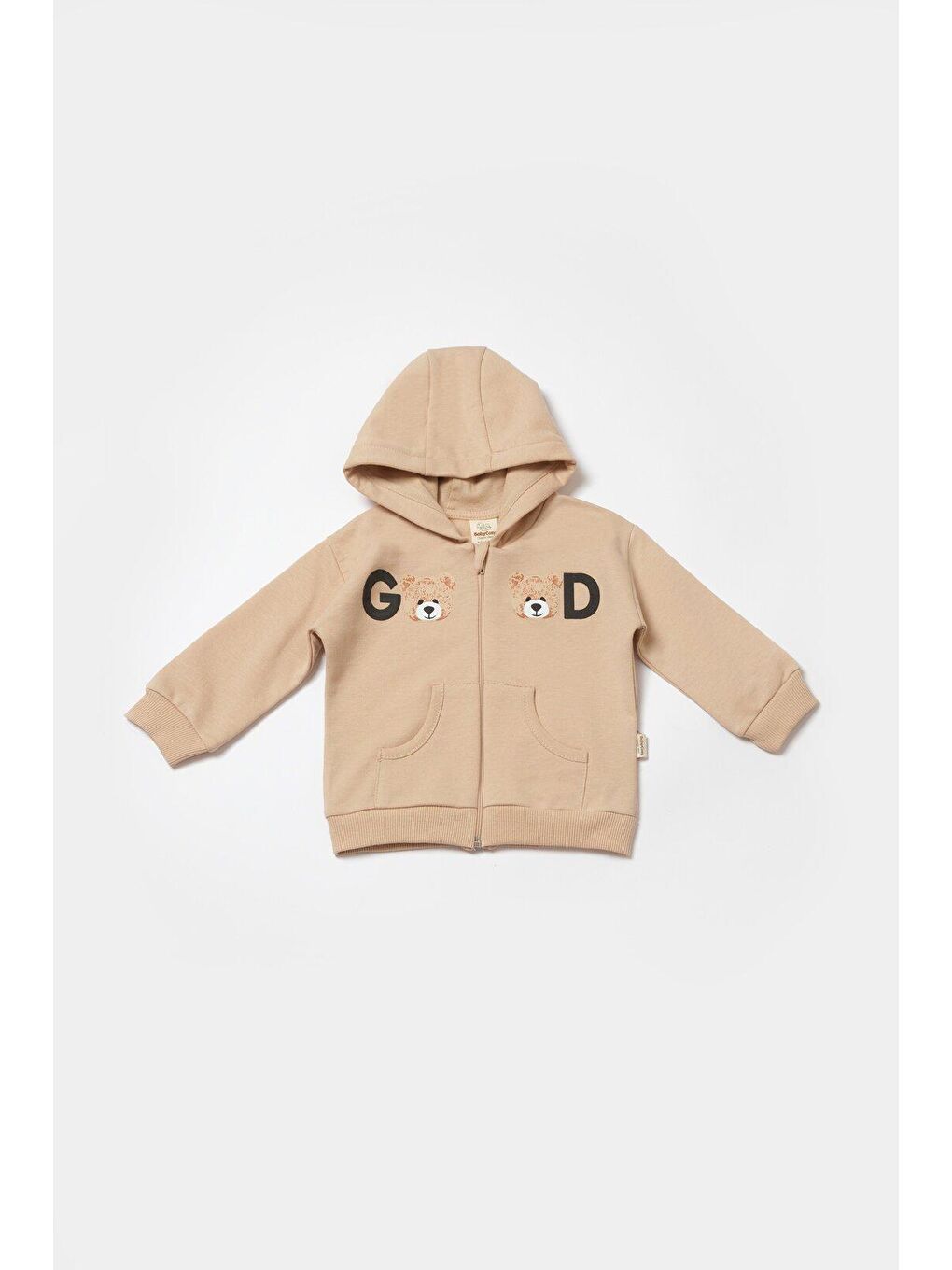 Bej Kapüşonlu Ceket & Pantolon-3