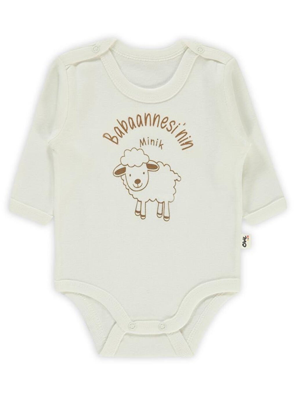 Baby Babaannesi'Nin Minik Kuzusu 1-36 Ay Çıtçıtlı Badi - Ekru 12-18 Ay-2