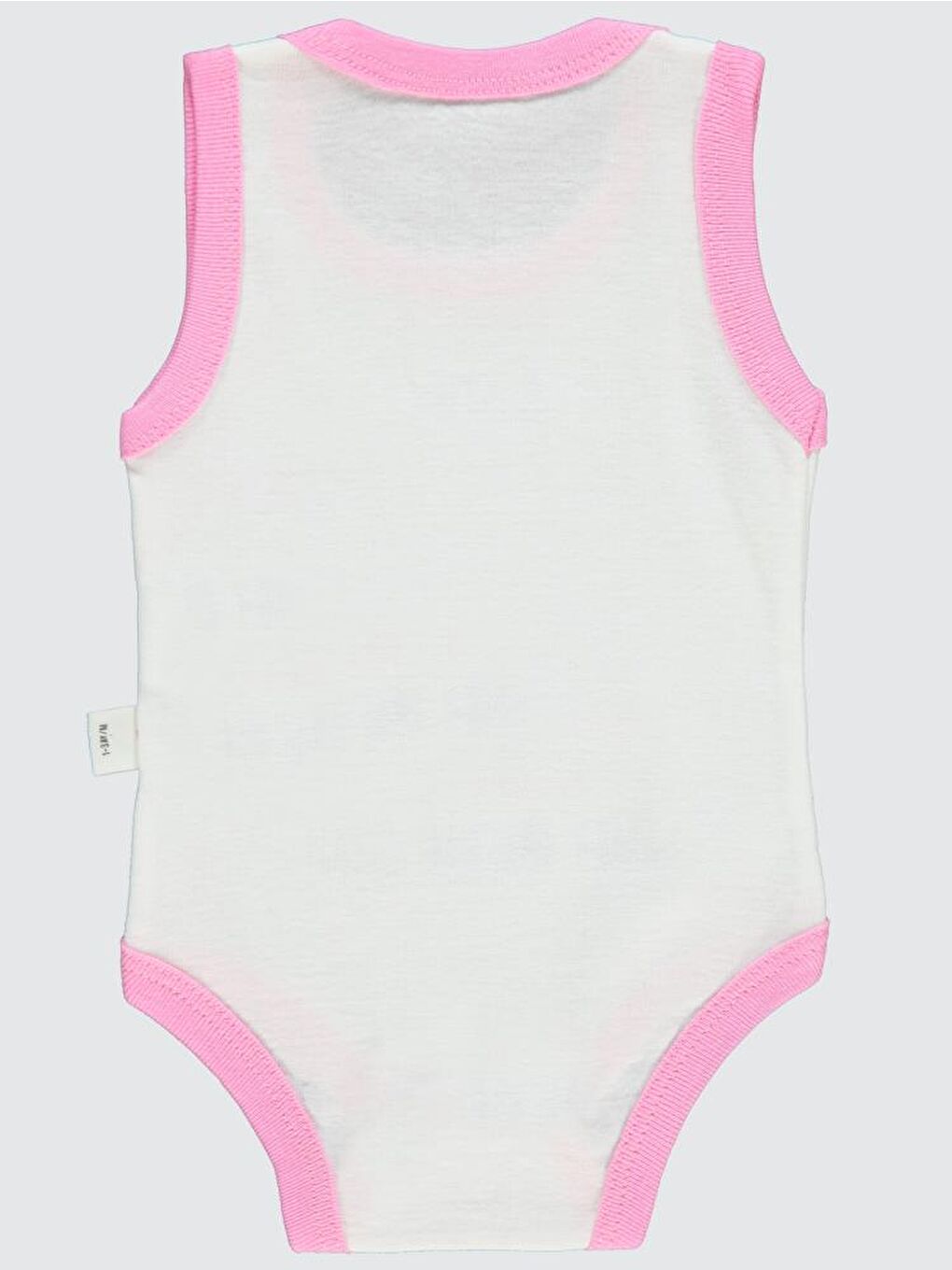 Baby BEN Baskılı Sfr.Kol1-36 Ay Çıtçıtlı Badi - Pembe 9-12 Ay