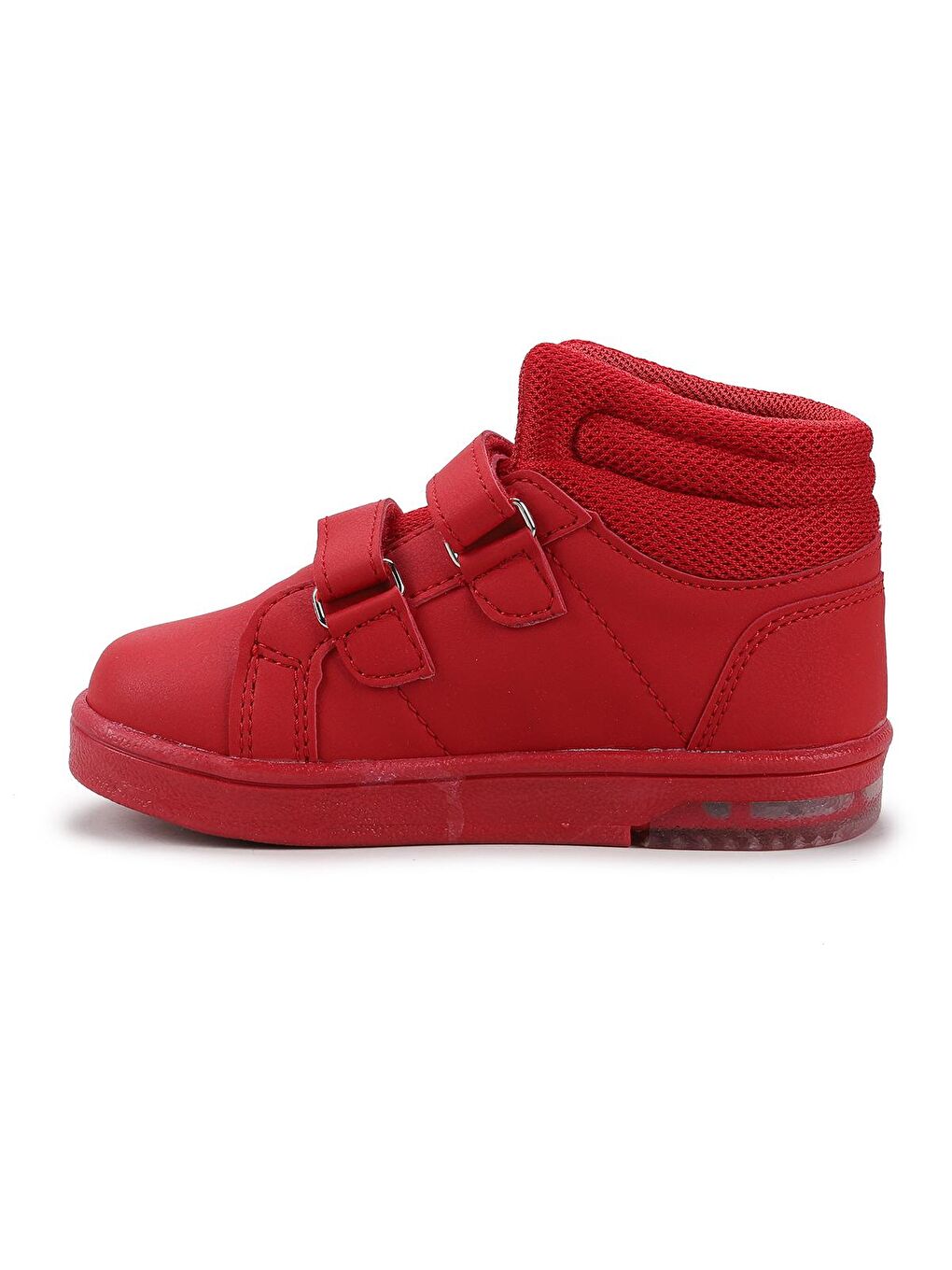 Kırmızı Pkmn Boğazlı Cırtlı Işıklı Kız/Erkek Çocuk Spor Bot Ayakkabı-3