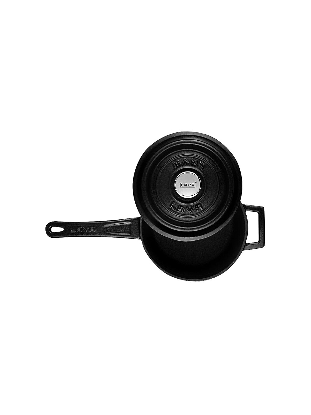 Siyah Döküm Demir Saplı Yuvarlak Sos Tenceresi 16 cm-2