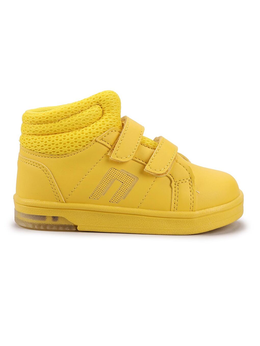 Sarı Pkmn Boğazlı Cırtlı Işıklı Kız/Erkek Çocuk Spor Bot Ayakkabı-2