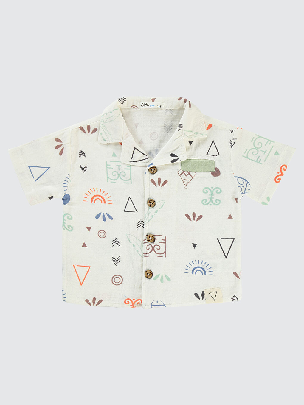 Boys Erkek Çocuk Gömlek 2-5 Yaş Mint Yeşili