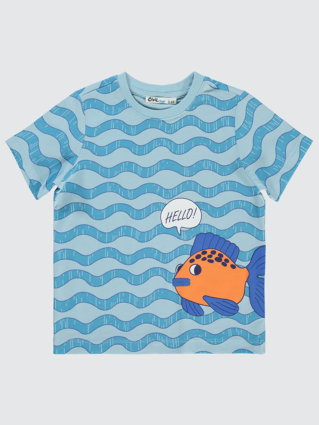 Boys Erkek Çocuk Tişört 2-5 Yaş Mavi