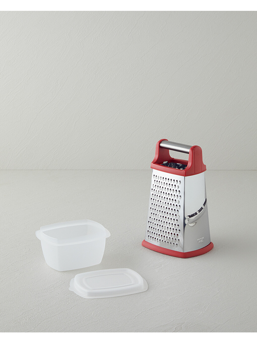 Paslanmaz Çelik Rende 24.5 Cm Kırmızı-2