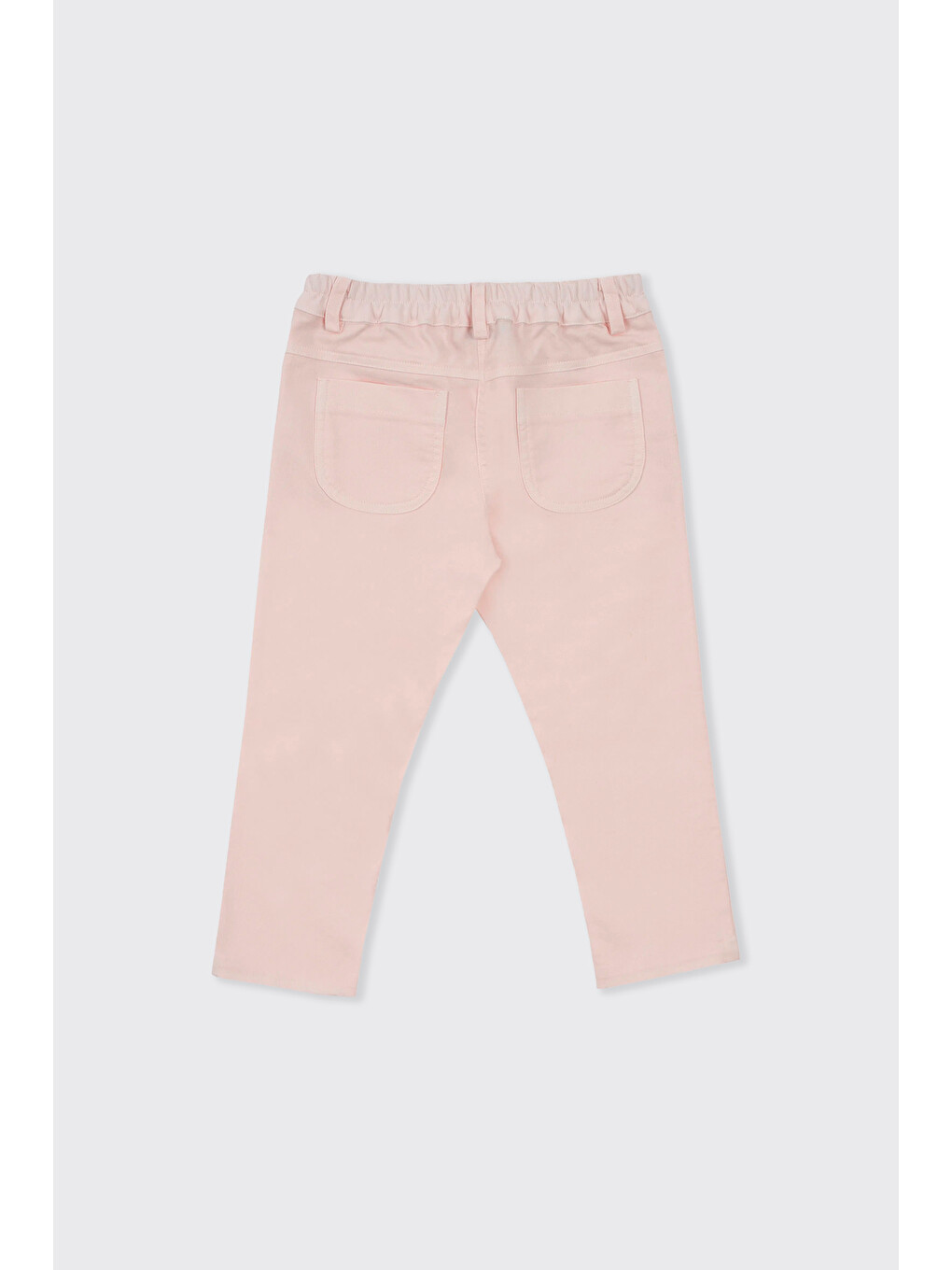 Kız Bebek Düğmeli Pembe Pantolon-1