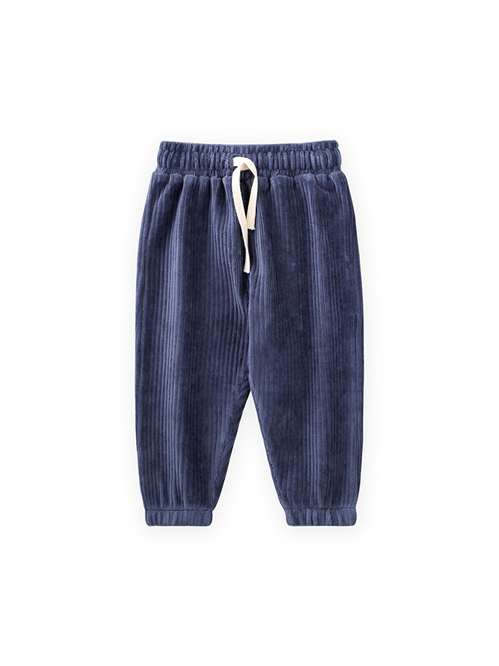 Fitilli Kadife Jogger Pantolon 1-10 Yaş Lacivert