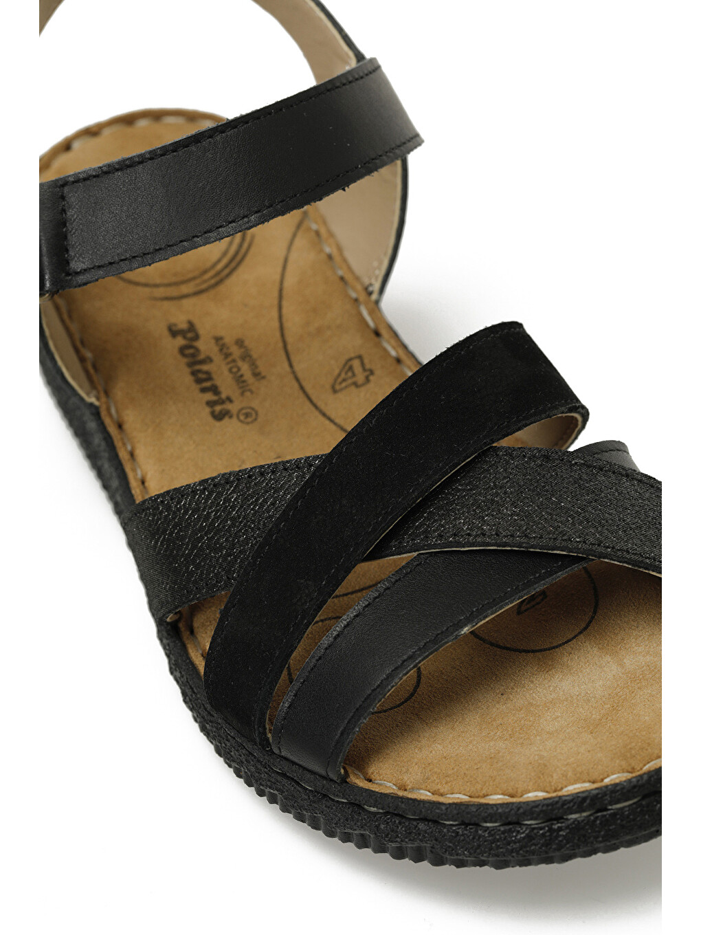 105502.z5fx Siyah Kadın Comfort Sandalet-6