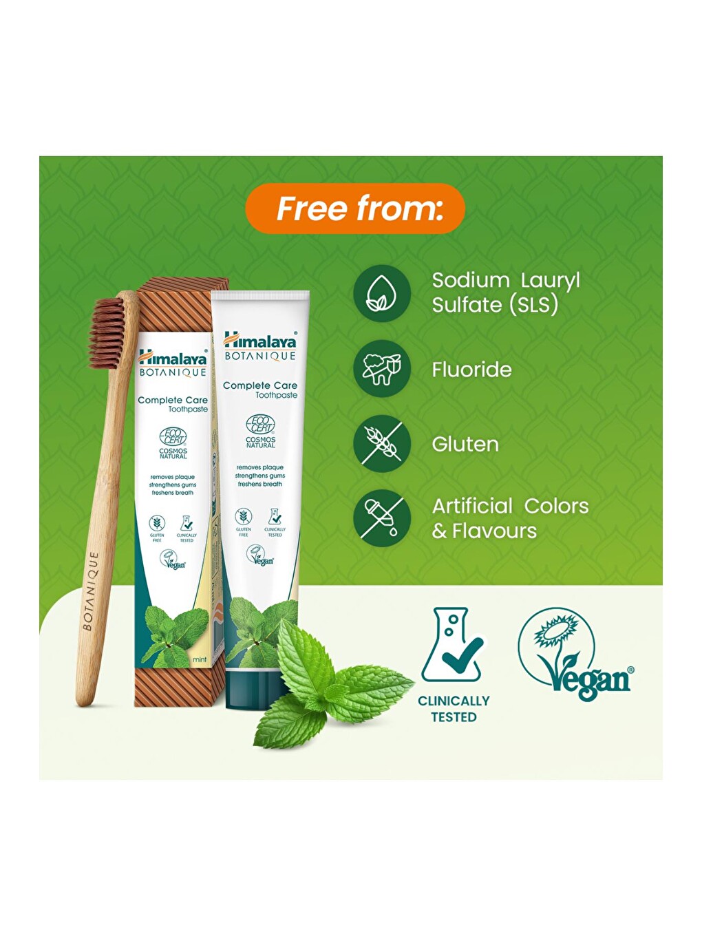 Botanique Plak Karşıtı Komple Bakım Organik Diş Macunu 75ml 2'li Paket | Ecocert Cosmos Sertifikalı-5