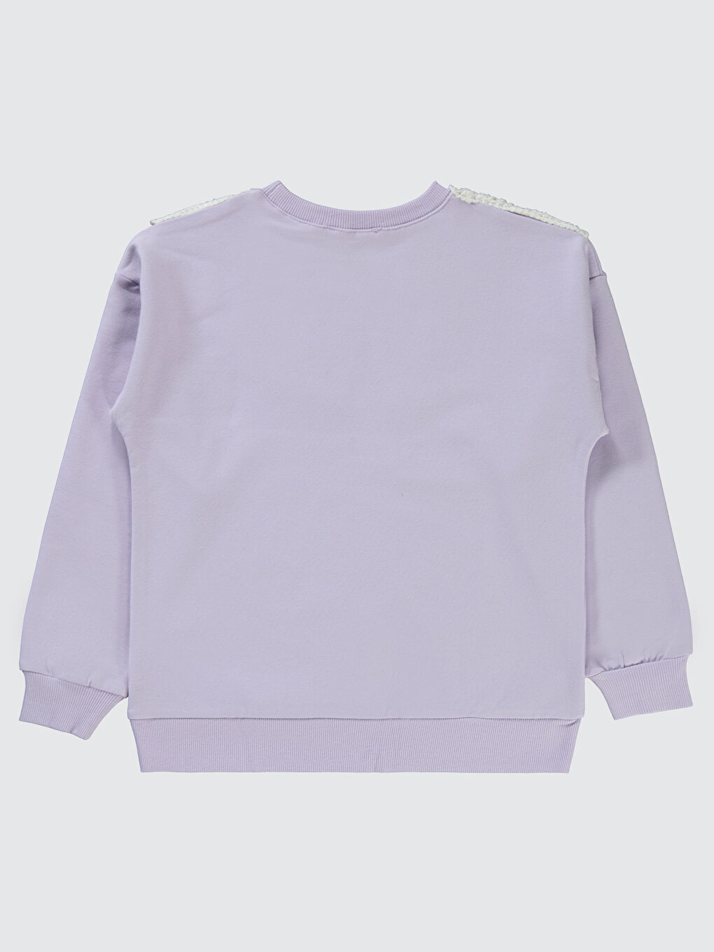 Mor Kız Çocuk Sweatshirt 6-9 Yaş Nazik Lavanta-1