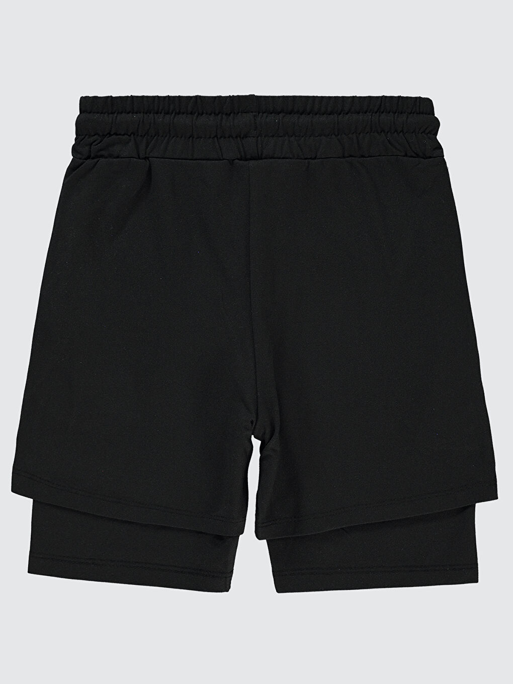Erkek Çocuk Şort 6-9 Yaş Siyah-1