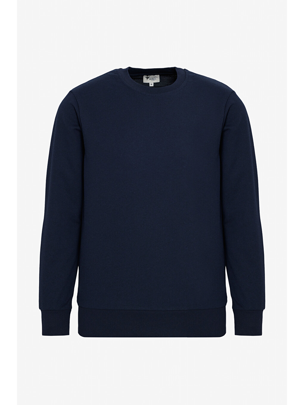 Erkek Lacivert-siyah 2'li Paket Pamuklu Standart Fit Normal Kesim Bisiklet Yaka Sweatshirt-10