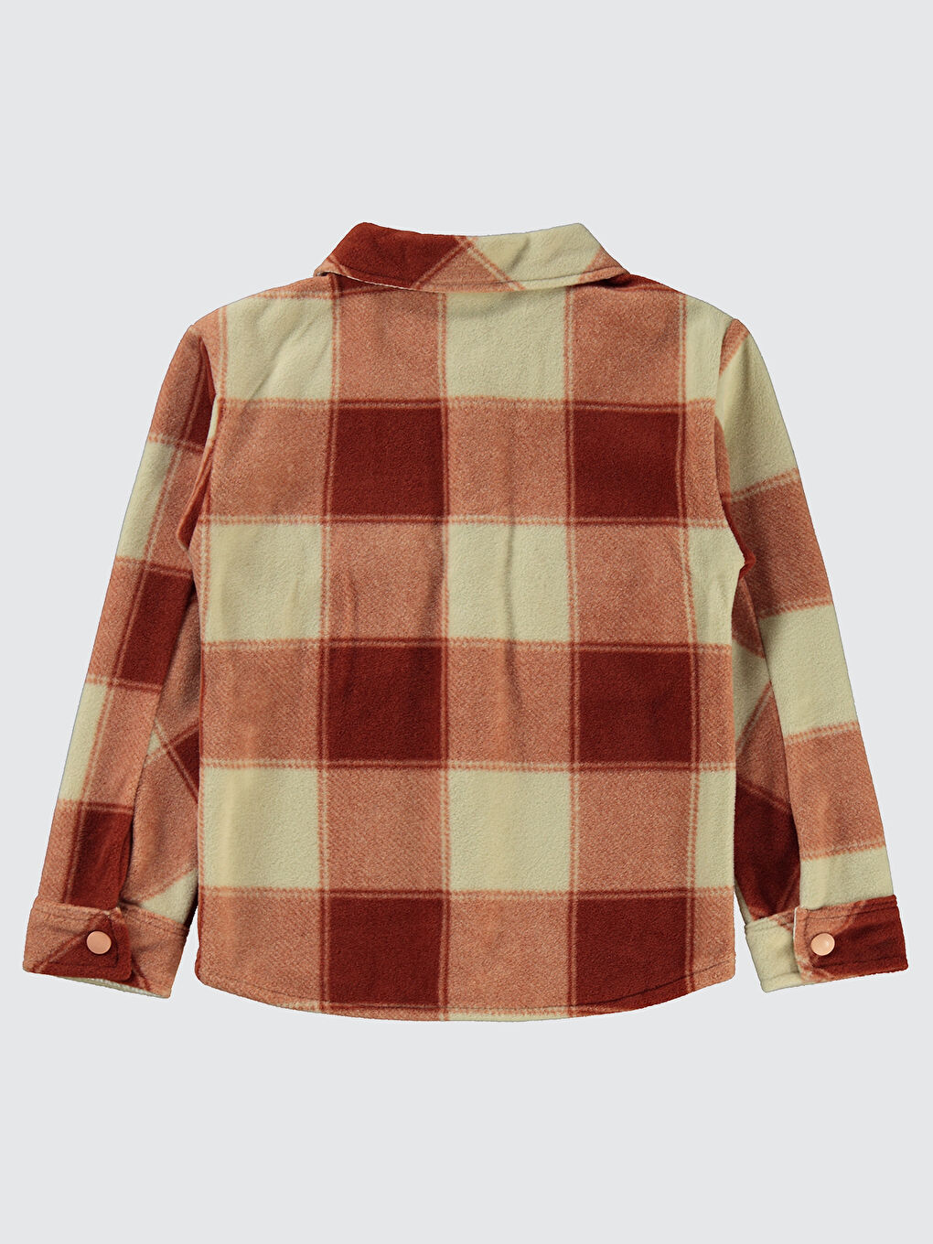 Turuncu Erkek Çocuk Gömlek 10-13 Yaş Koyu Bakır-1