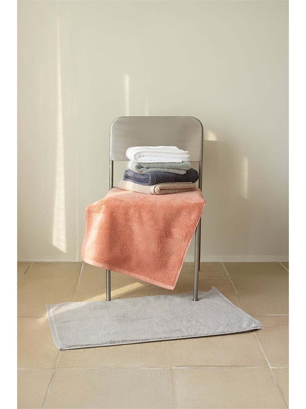 Alba Tekli Havlu Banyo Paspası 50x80 Lacivert-2