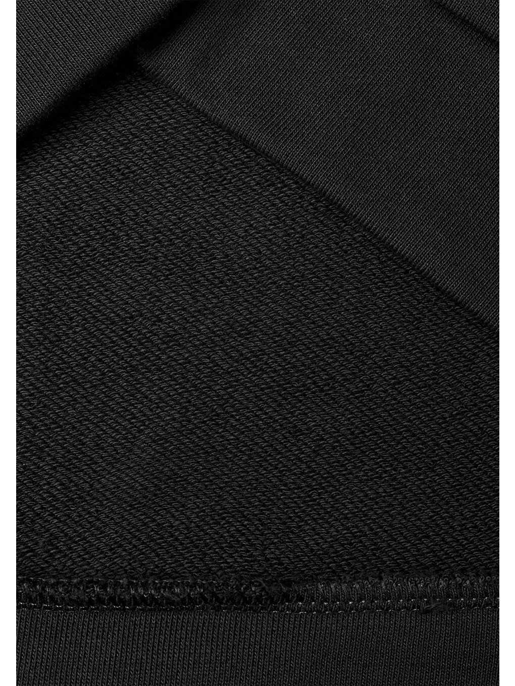 Kadın Siyah Logo Baskı Detaylı Kapüşonlu Relax Fit Sweatshirt-4
