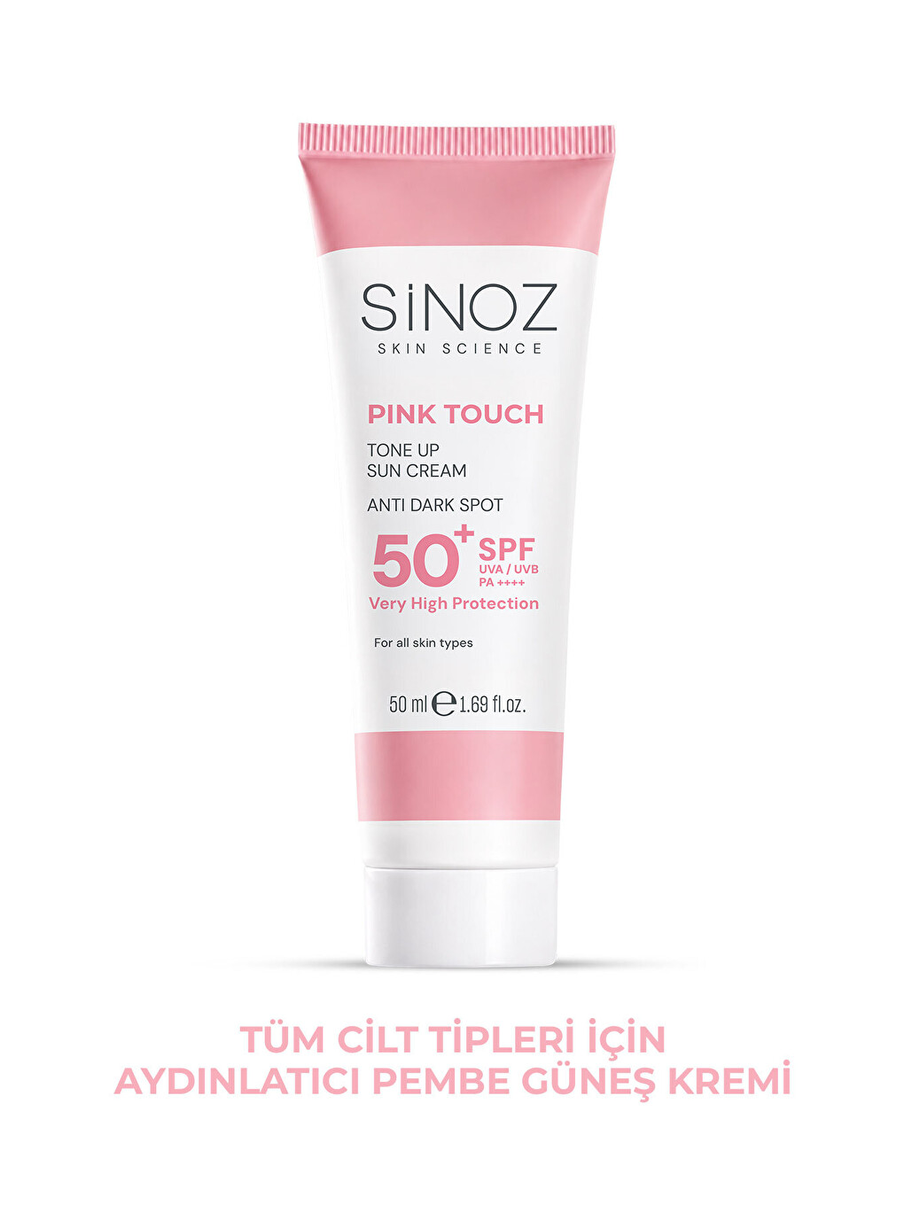 Pink Touch Spf50+ Cilt Aydınlatıcı Pembe Yüz Güneş Kremi 50ml-tüm Ciltler Için-PA++++