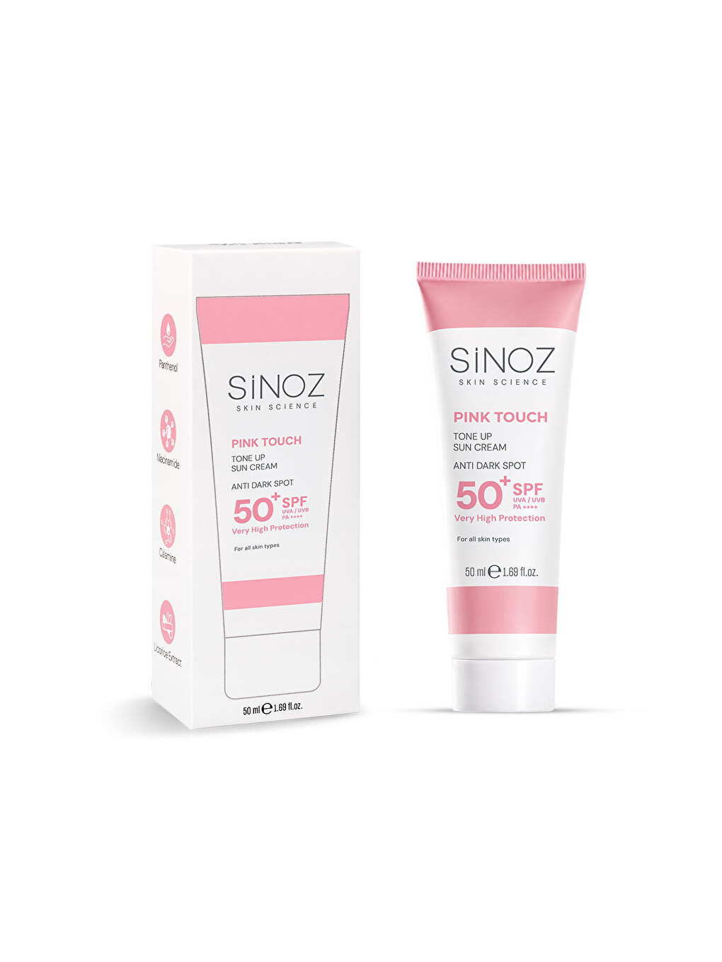 Pink Touch Spf50+ Cilt Aydınlatıcı Pembe Yüz Güneş Kremi 50ml-tüm Ciltler Için-PA++++-4