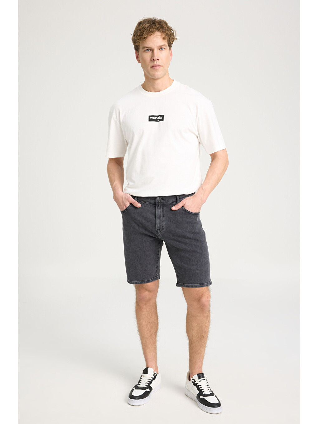 Gri Texas Regular Fit Normal Bel Esnek Jean Şort