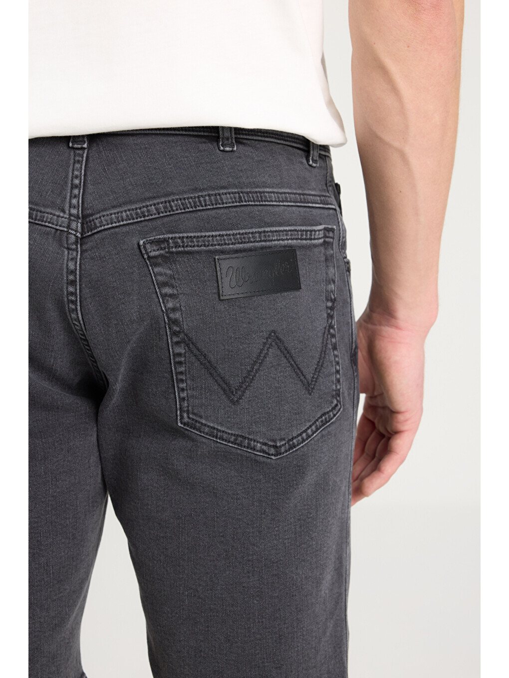 Gri Texas Regular Fit Normal Bel Esnek Jean Şort-2