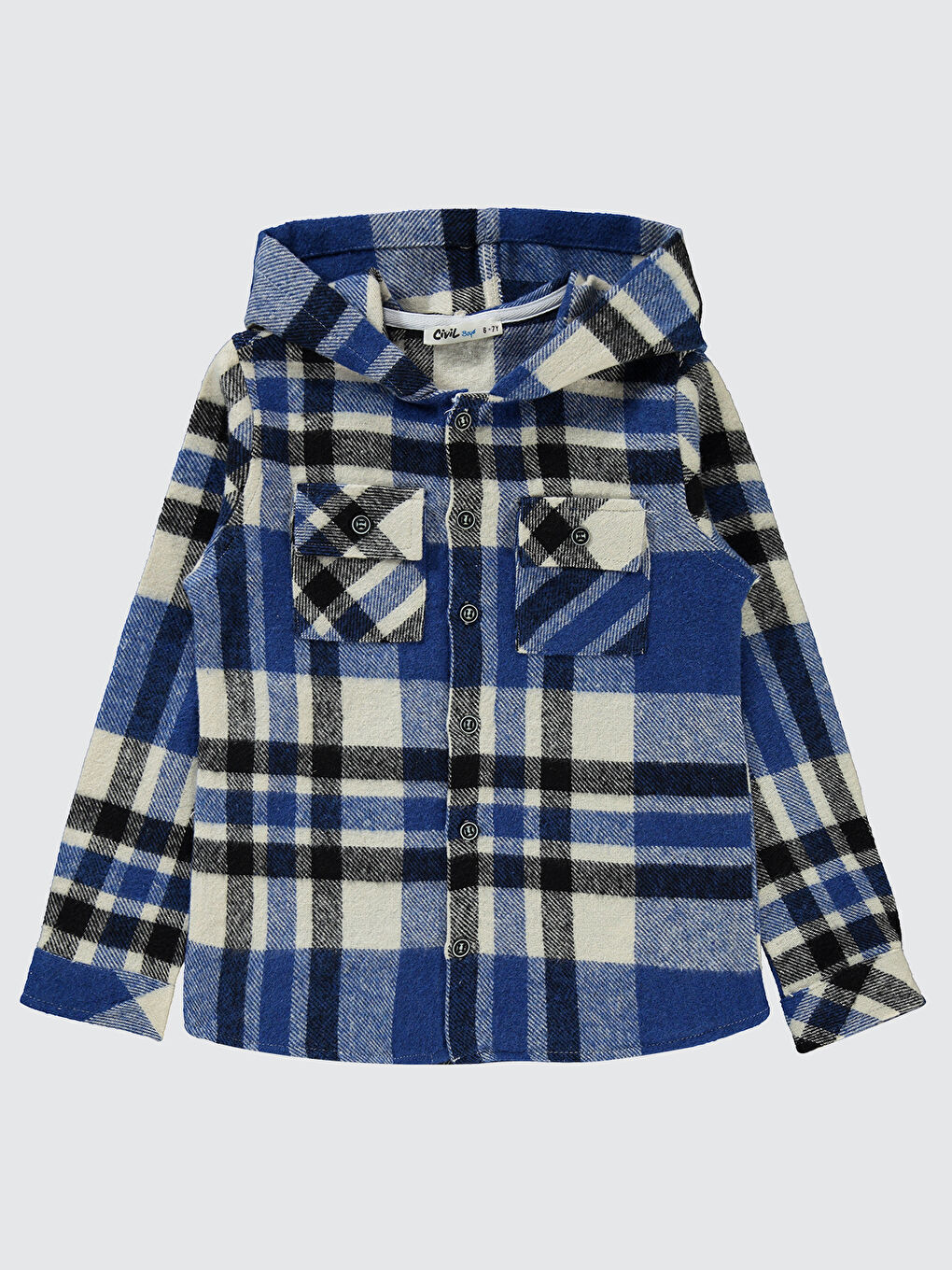 Erkek Çocuk Gömlek 10-13 Yaş Saks Mavisi