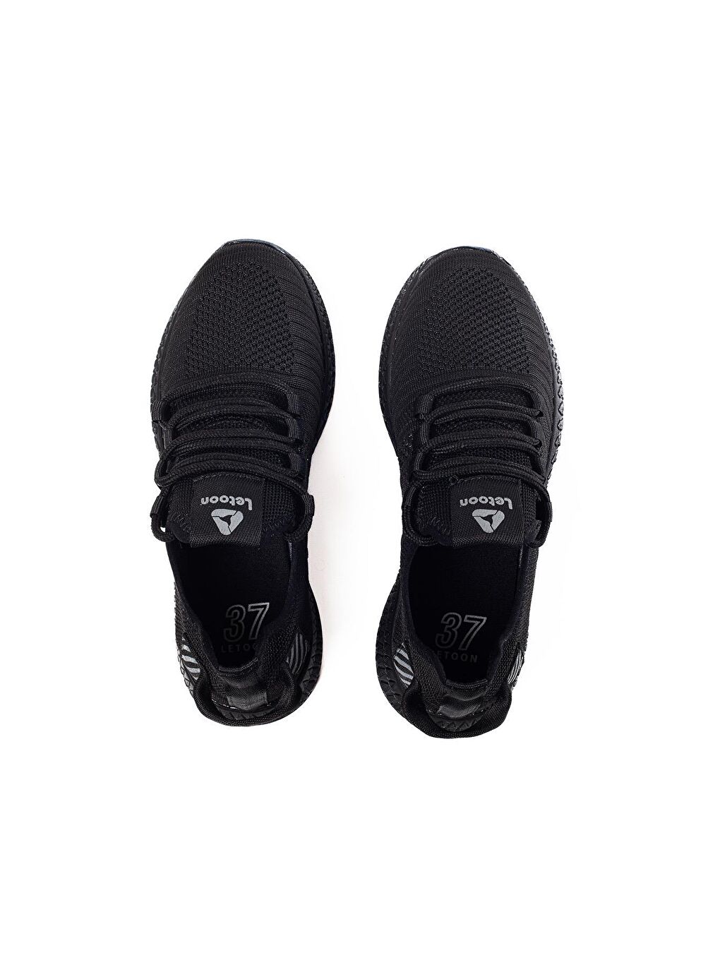 Siyah Bağcıklı Erkek Spor Ayakkabı  2103 Sneaker-4