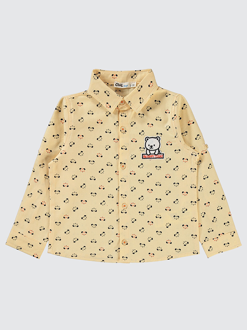 Pembe Erkek Çocuk Gömlek 2-5 Yaş Somon