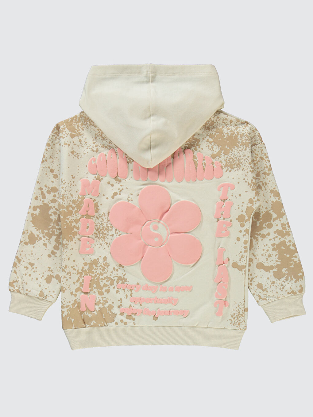 Bej Kız Çocuk Sweatsihrt 10-13 Yaş Fil Dişi-1