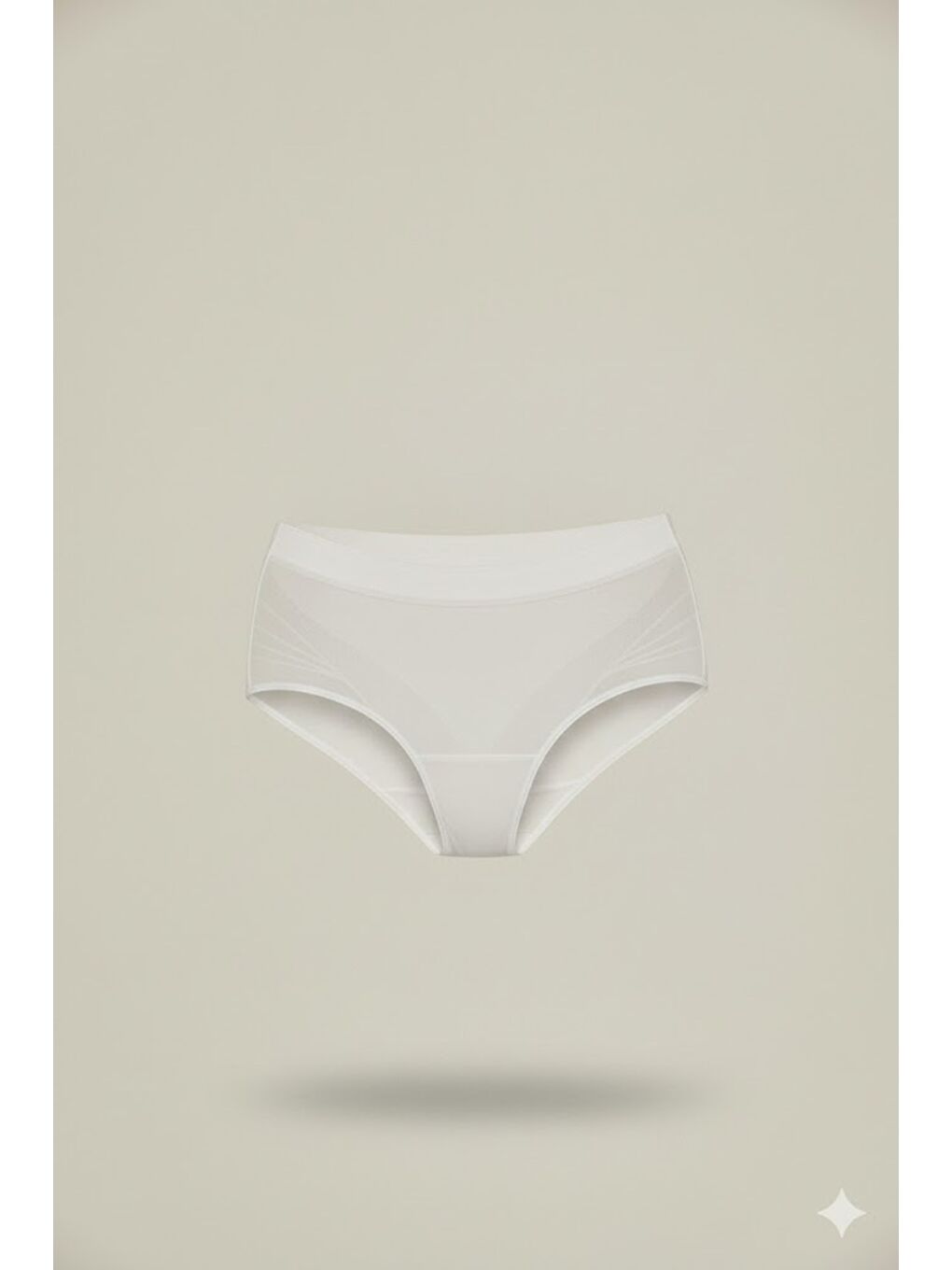 C17025 Dikişsiz Düşük Bel İnce Slip Korse Beyaz