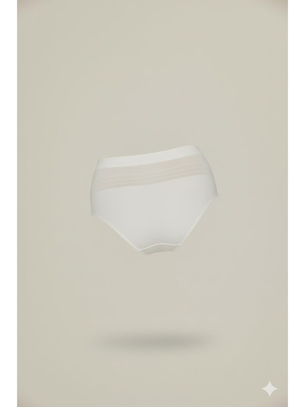 C17025 Dikişsiz Düşük Bel İnce Slip Korse Beyaz-1