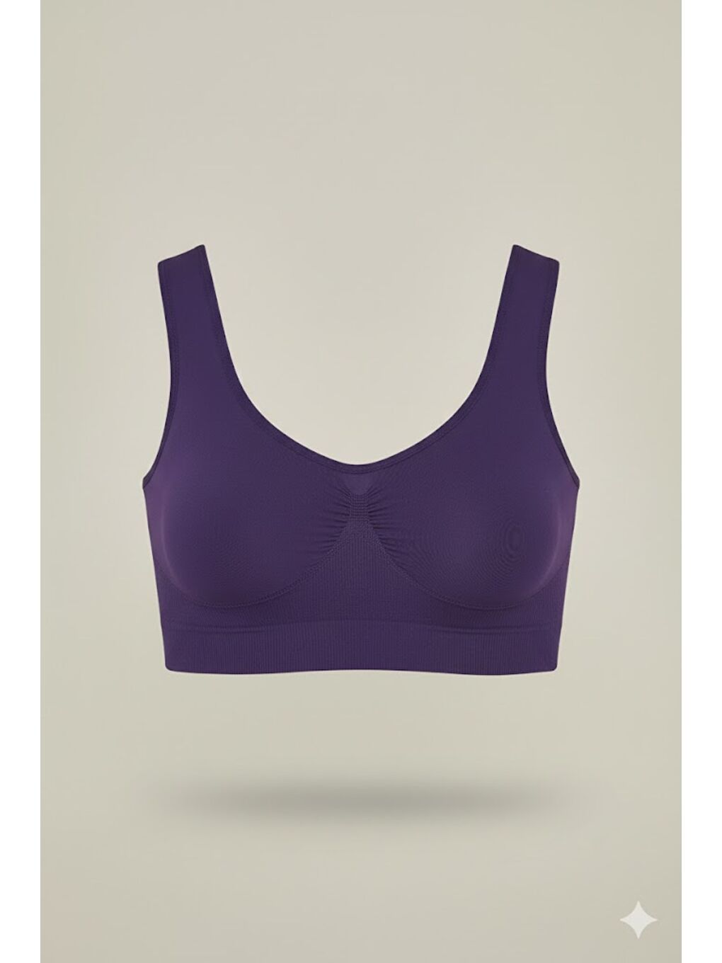 C14005 Dikişsiz Kalın Askı Büstiyer Mor