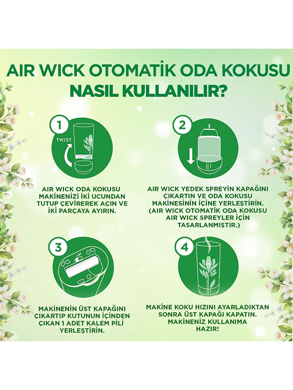 Air Wick Renksiz Freshmatik Kit Bahar Kokulu Otomatik Sprey - 3